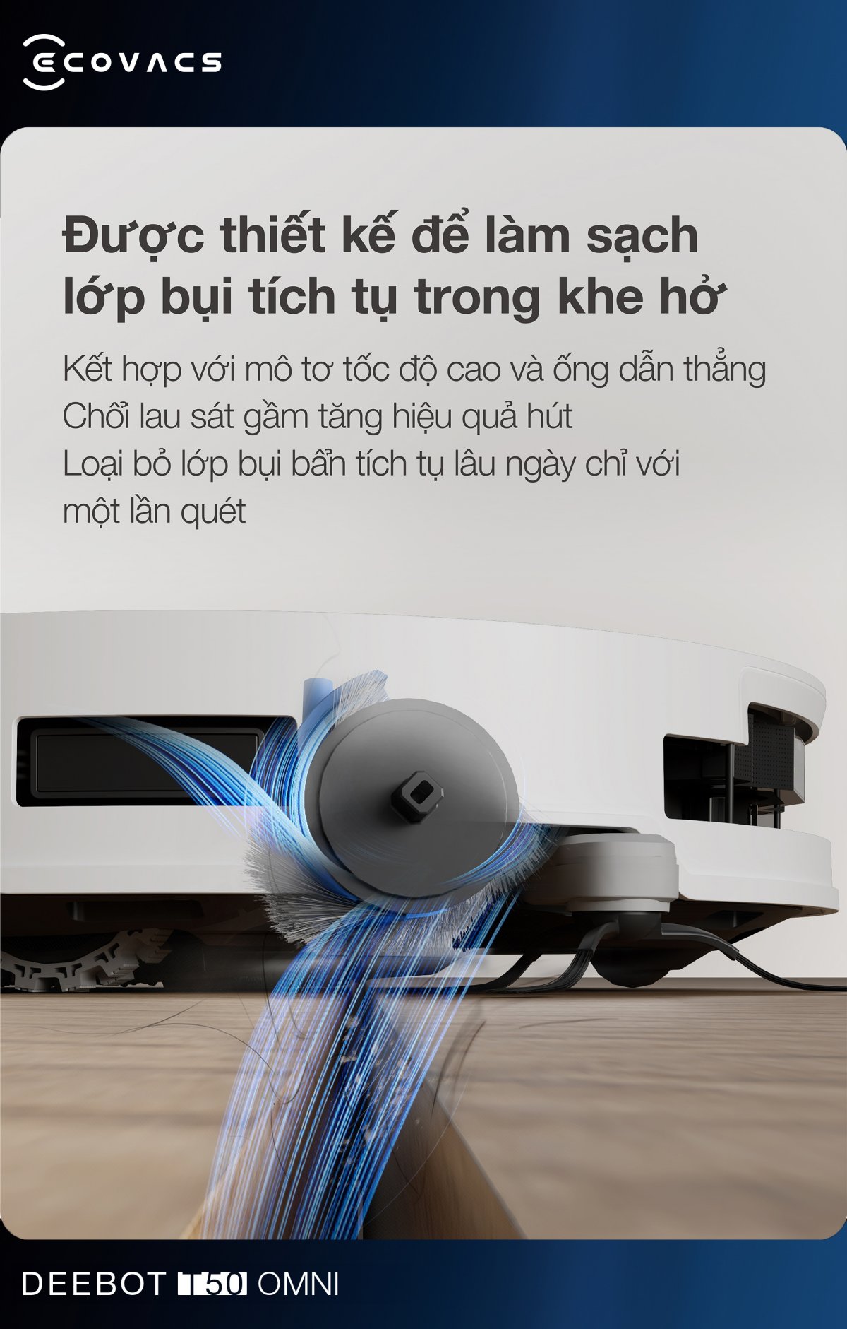 Robot hút bụi Ecovacs T50 OMNI