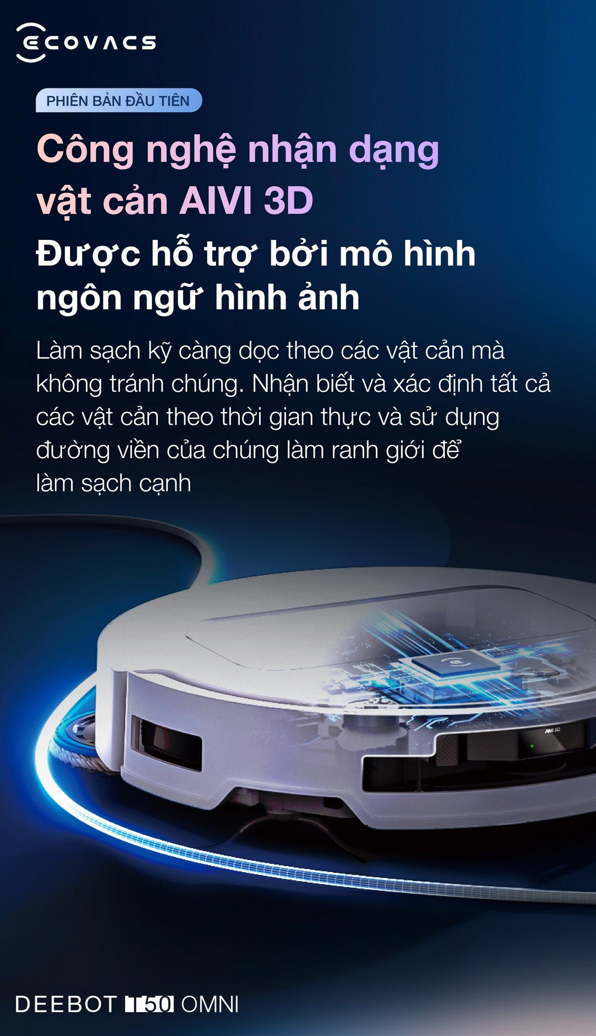 Robot hút bụi Ecovacs T50 OMNI