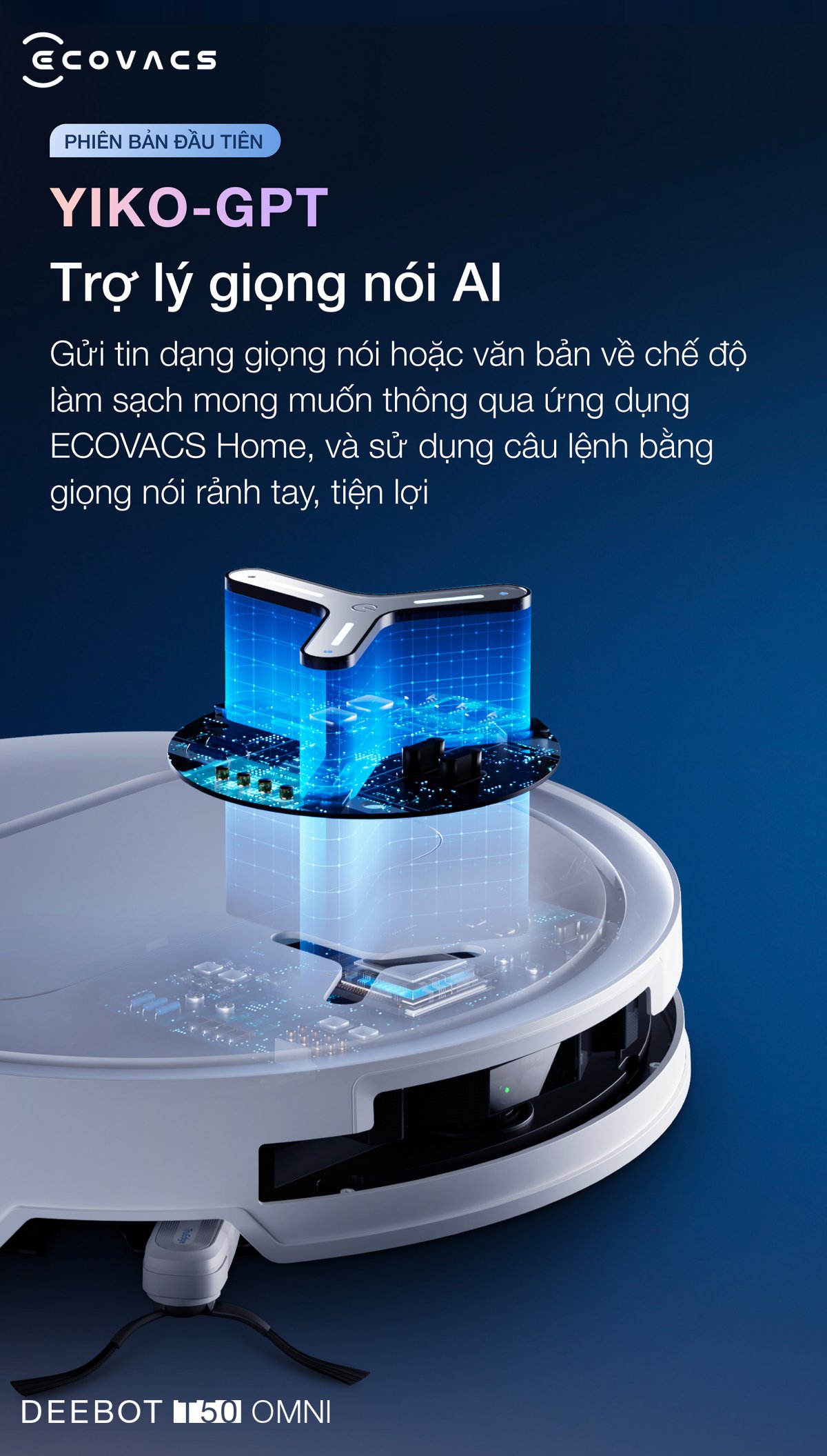 Robot hút bụi Ecovacs T50 OMNI