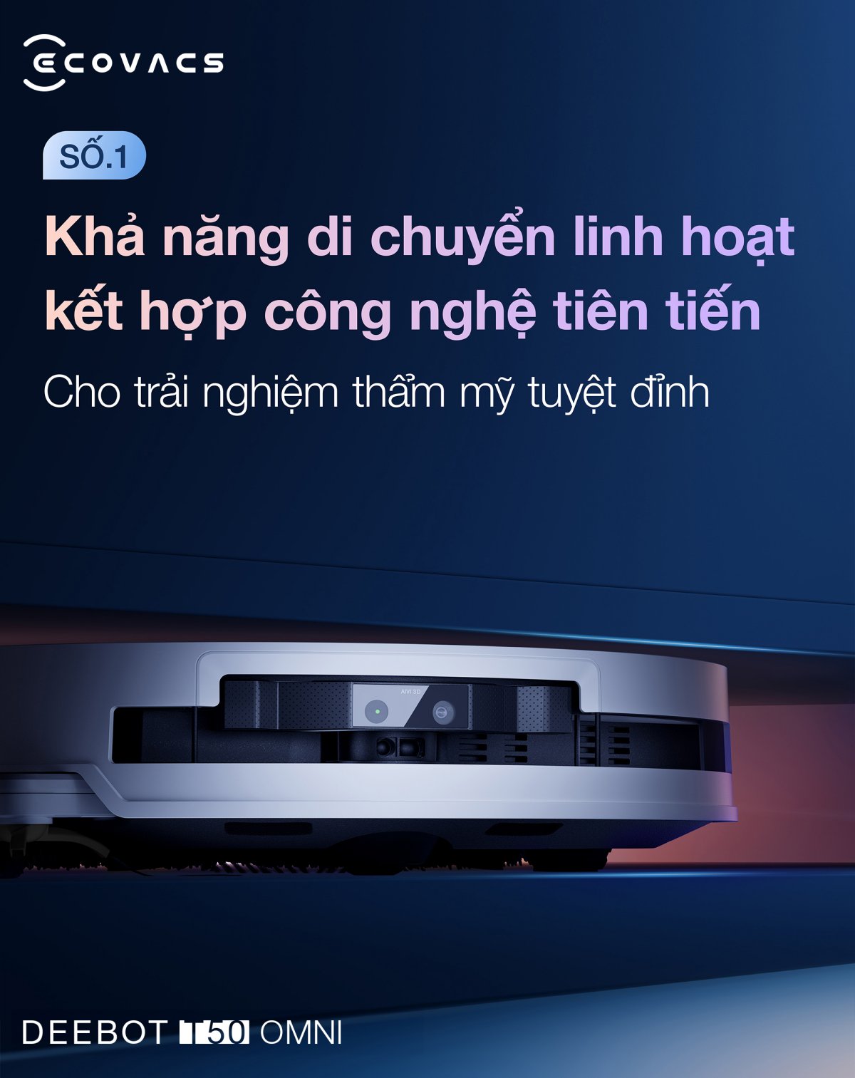 Robot hút bụi Ecovacs T50 OMNI