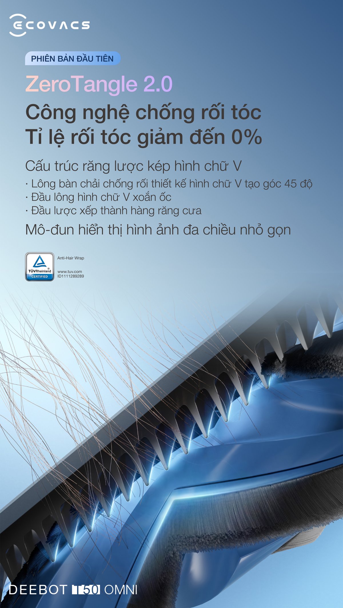 Robot hút bụi Ecovacs T50 OMNI