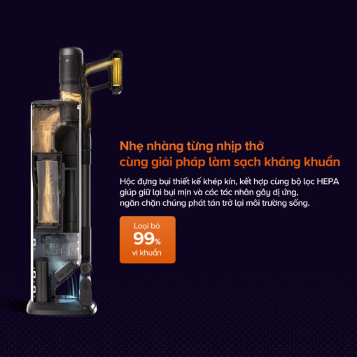 Máy hút bụi cầm tay không dây Roborock H60 Hub Pro - Ảnh 11