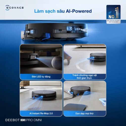 Robot hút bụi Ecovacs X9 Pro OMNI - Ảnh 3