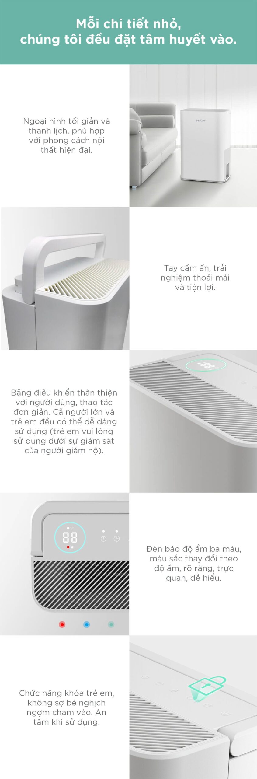 Máy hút ẩm NWT 12L