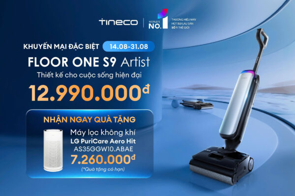Tineco Floor One S9 Artist: Giải Pháp Dọn Dẹp Đỉnh Cao & Ưu Đãi "Khủng" Nhất Năm!