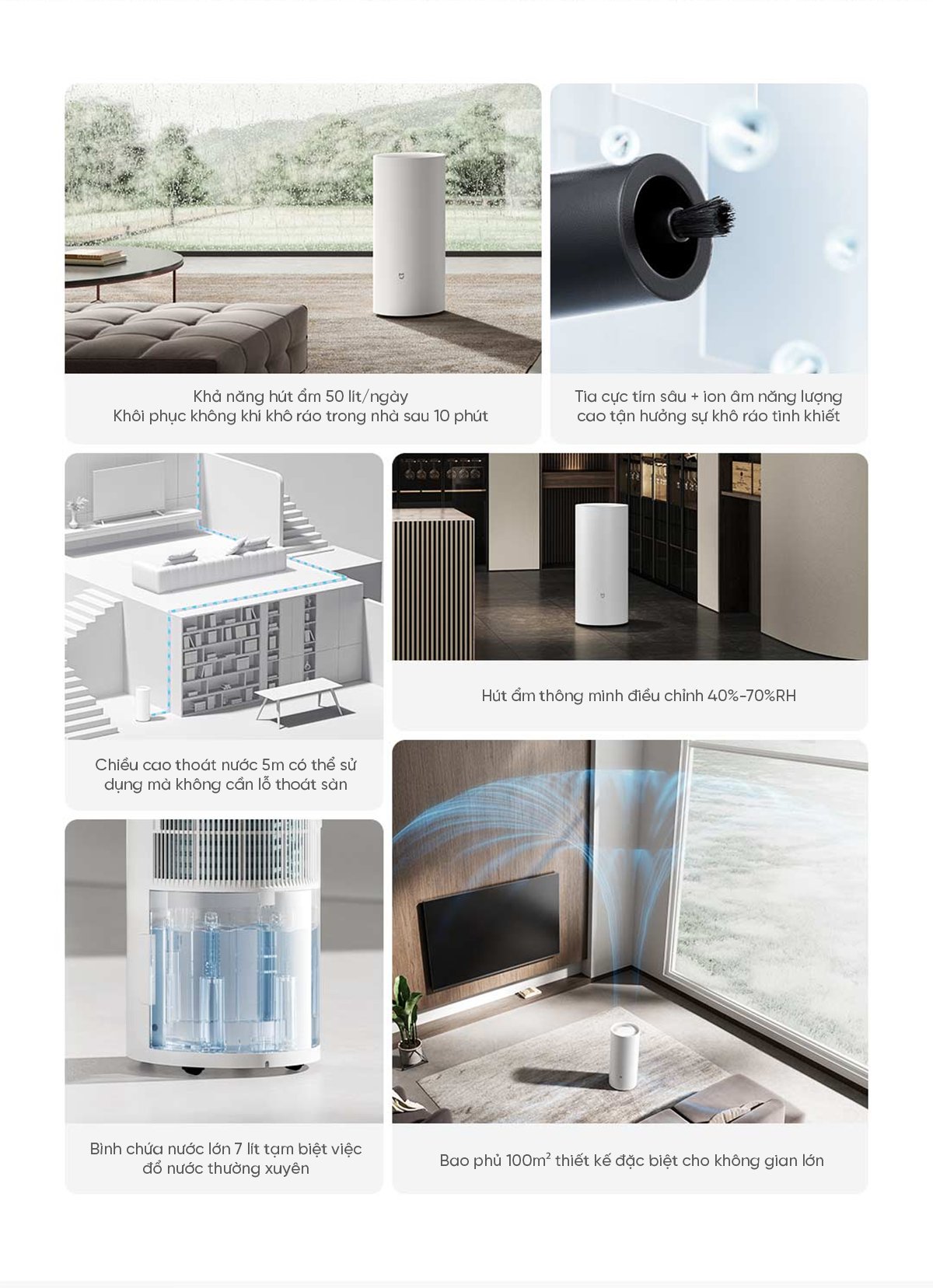 Máy hút ẩm Xiaomi 50L