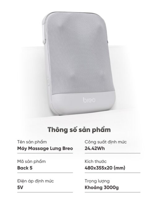 Máy Massage Lưng Breo Back 5 - Ảnh 3