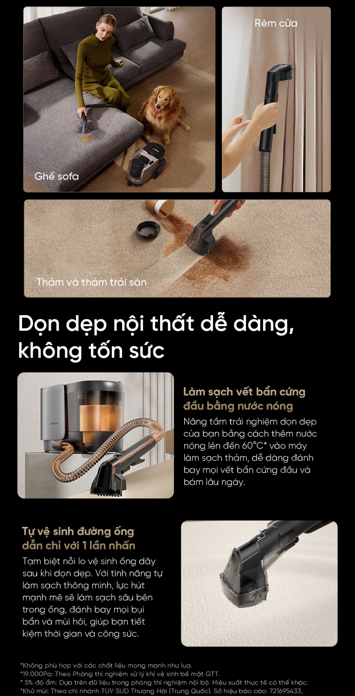 Dreame H13 Dual FlexReach gập nghiêng 180°