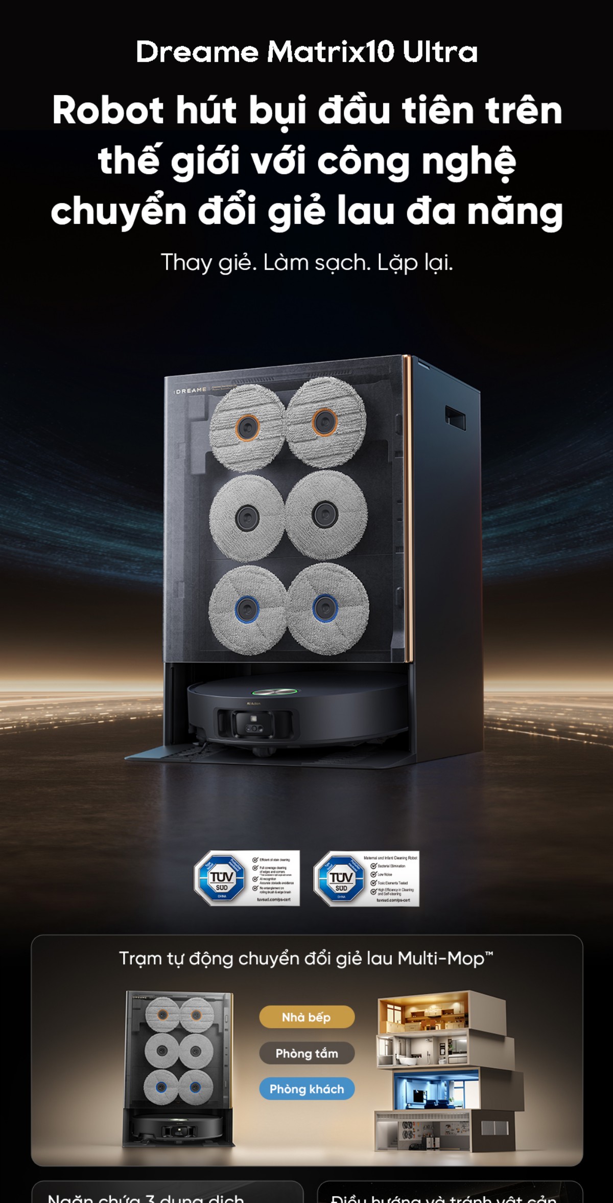 Robot hút bụi Dreame Matrix10 Ultra