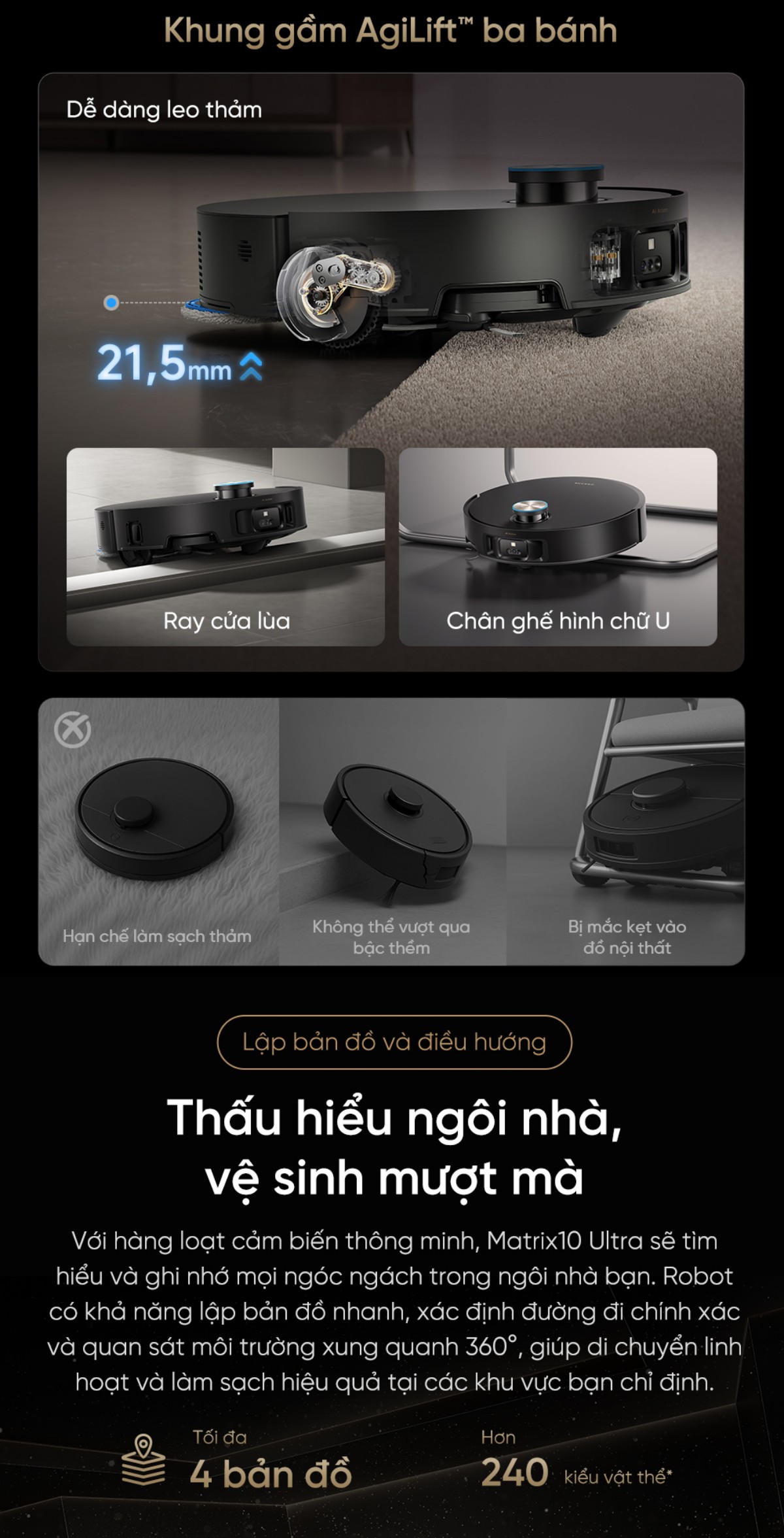 Robot hút bụi Dreame Matrix10 Ultra