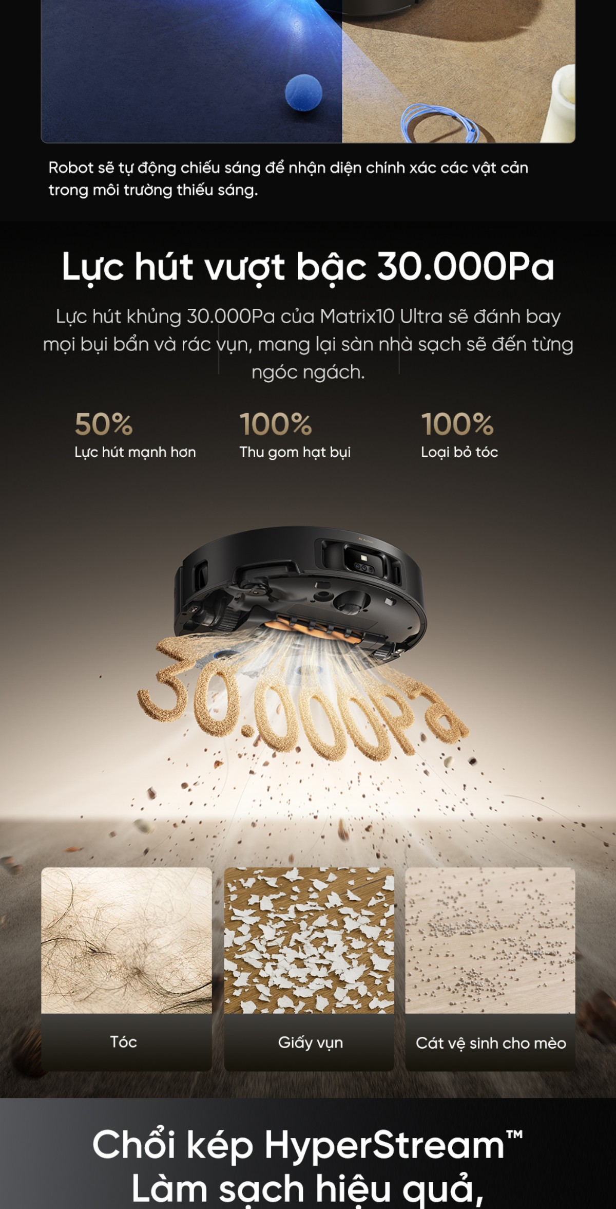 Robot hút bụi Dreame Matrix10 Ultra
