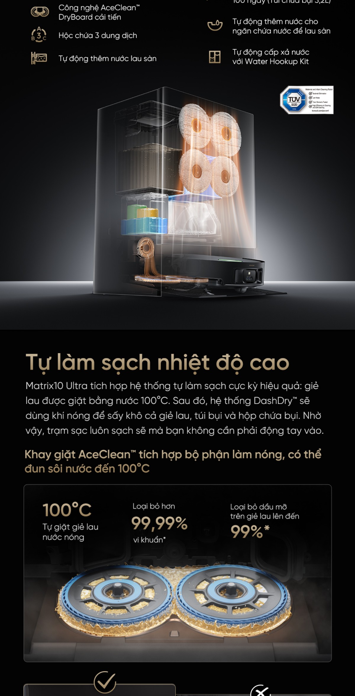 Robot hút bụi Dreame Matrix10 Ultra