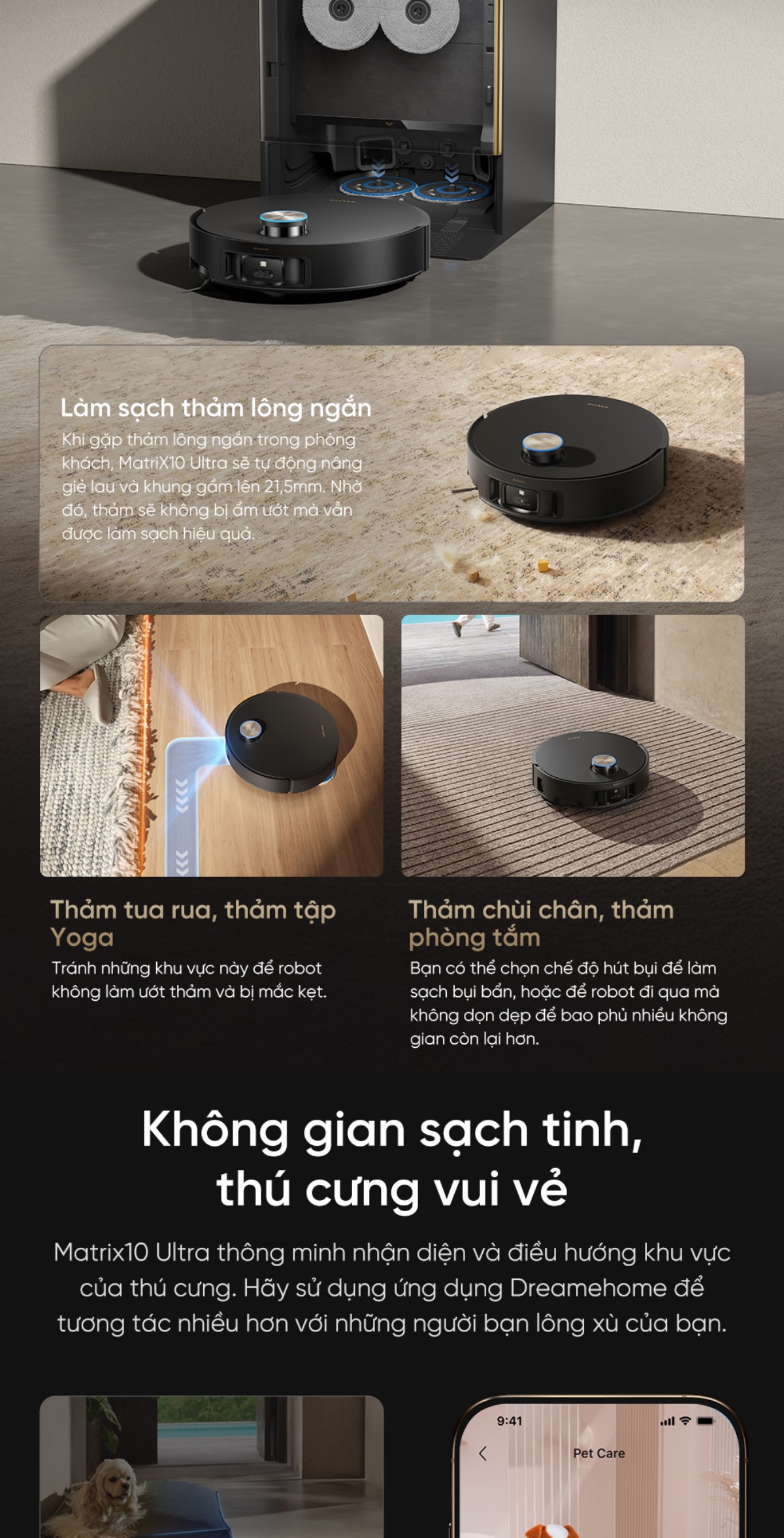 Robot hút bụi Dreame Matrix10 Ultra