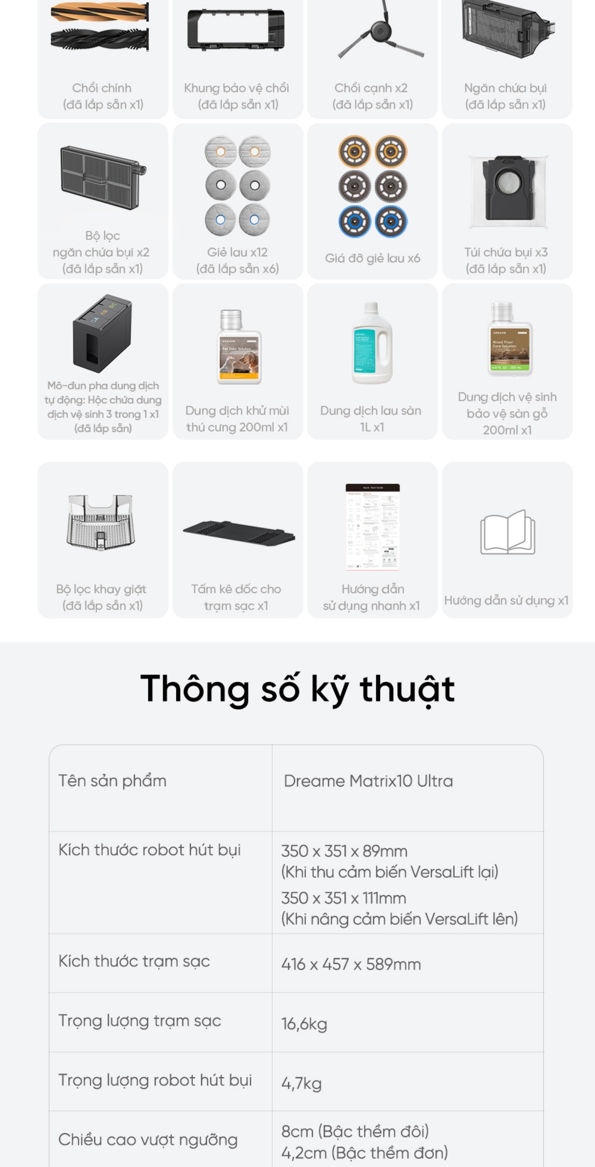 Robot hút bụi Dreame Matrix10 Ultra