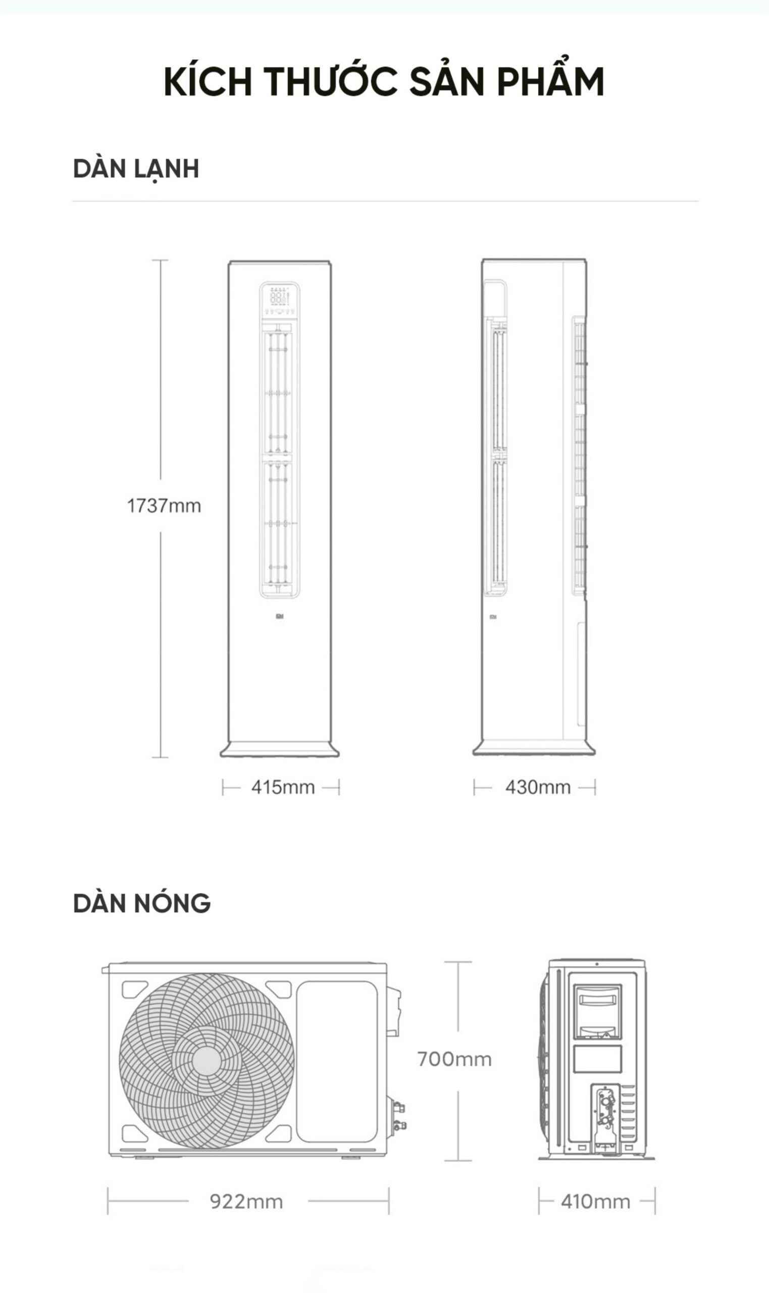 Điều Hoà Cây Xiaomi Mija KFR-72LW/N1A1 3HP 2 chiều