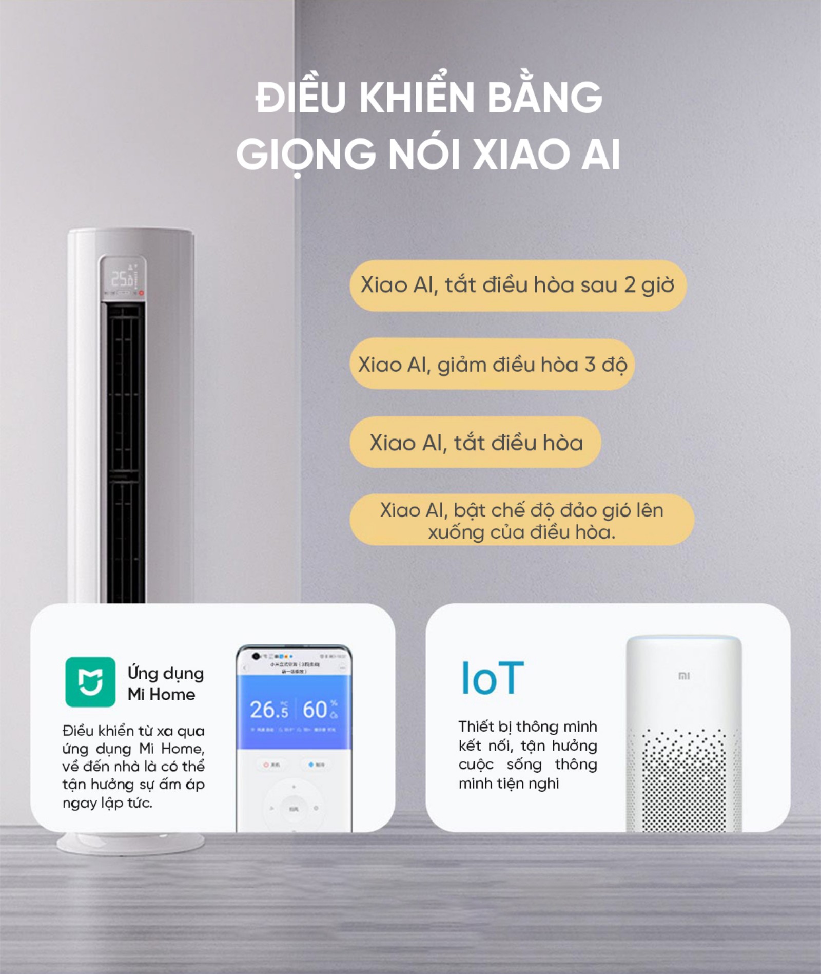 Điều Hoà Cây Xiaomi Mija KFR-72LW/N1A1 3HP 2 chiều