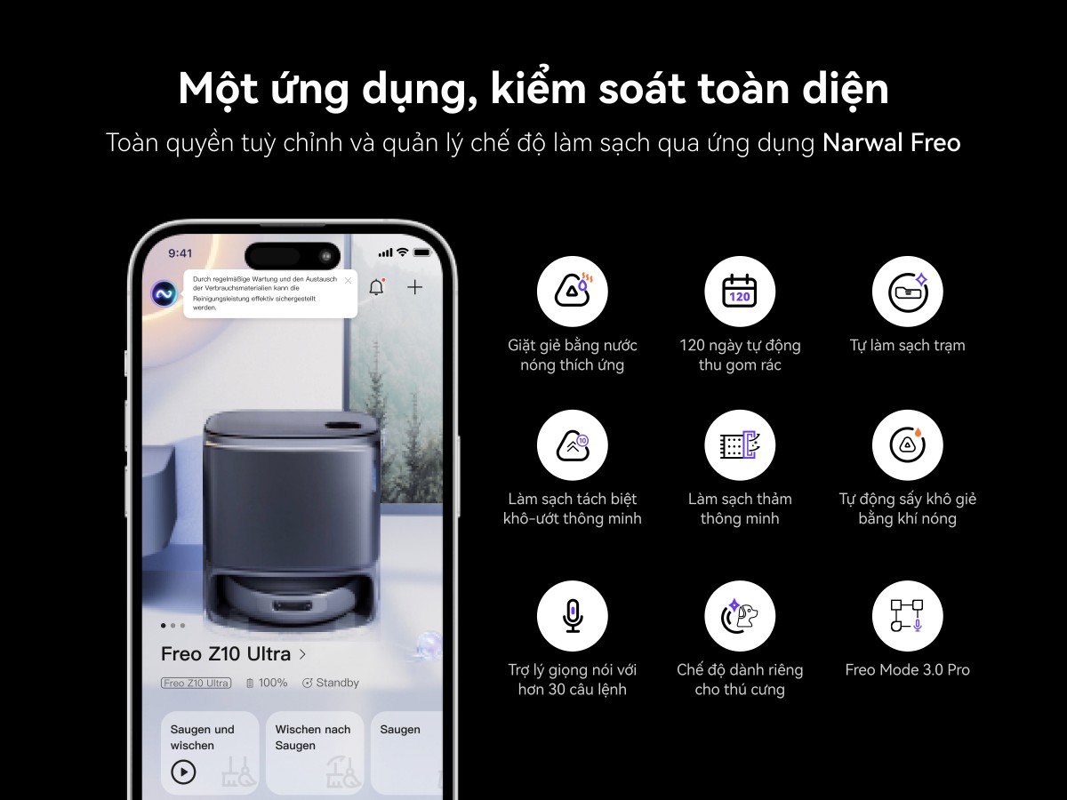 Robot hút bụi Narwal Freo Z10 Ultra