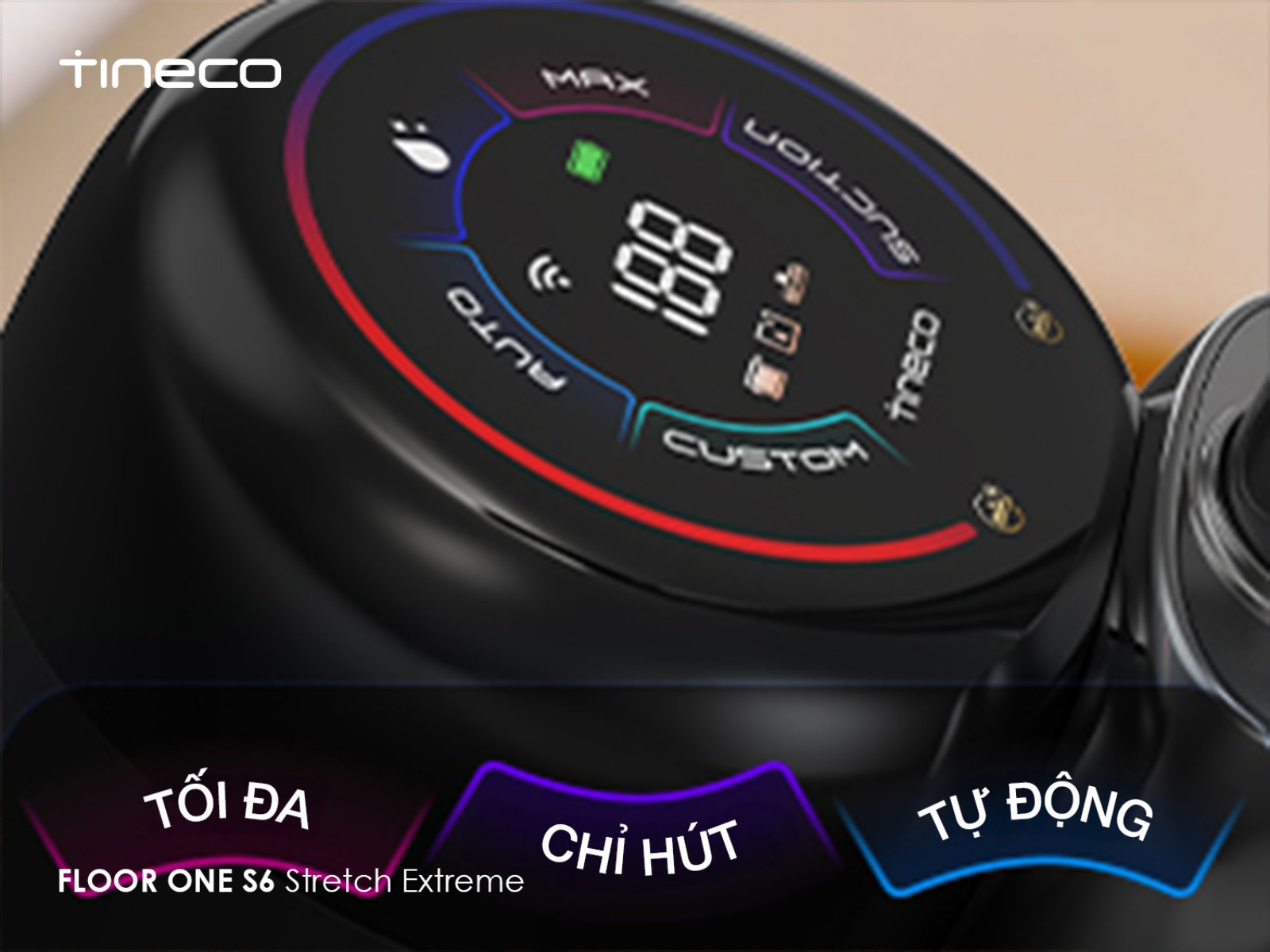 Tineco S6 Stretch Extreme gập nghiêng 180°