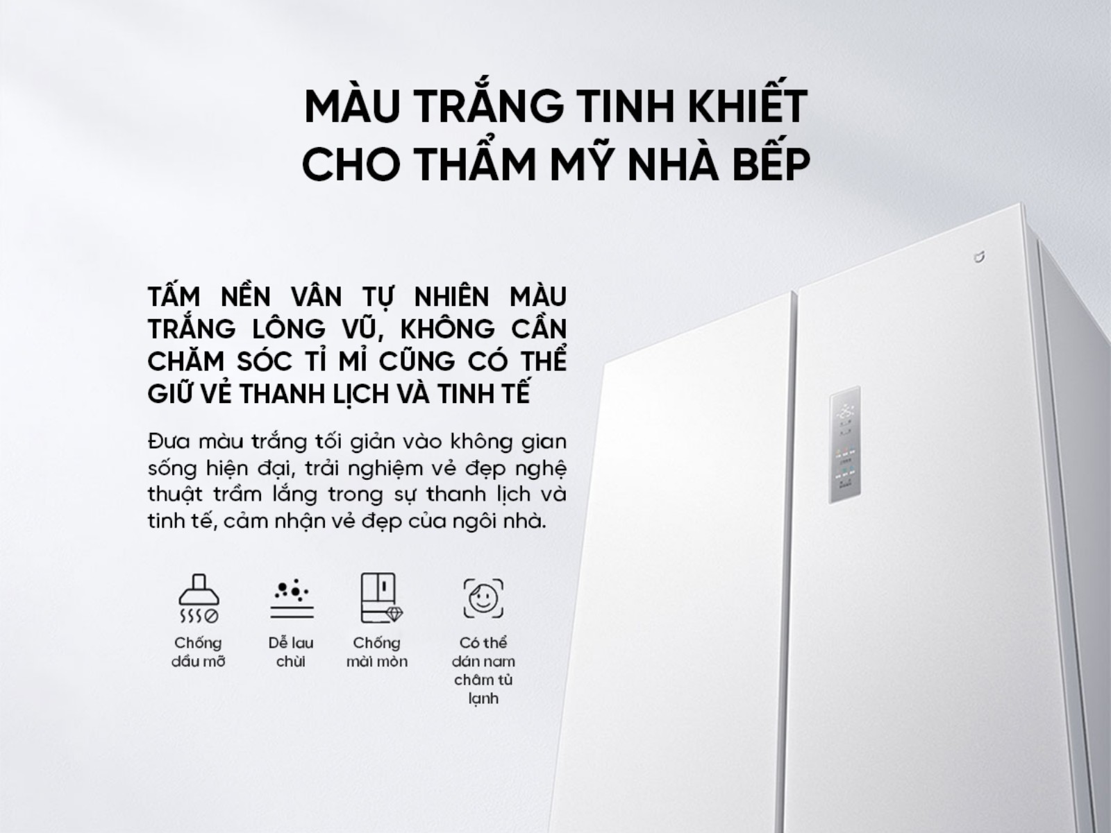 Tủ lạnh Xiaomi Mijia 508L kiểu Pháp, thiết kế siêu mỏng