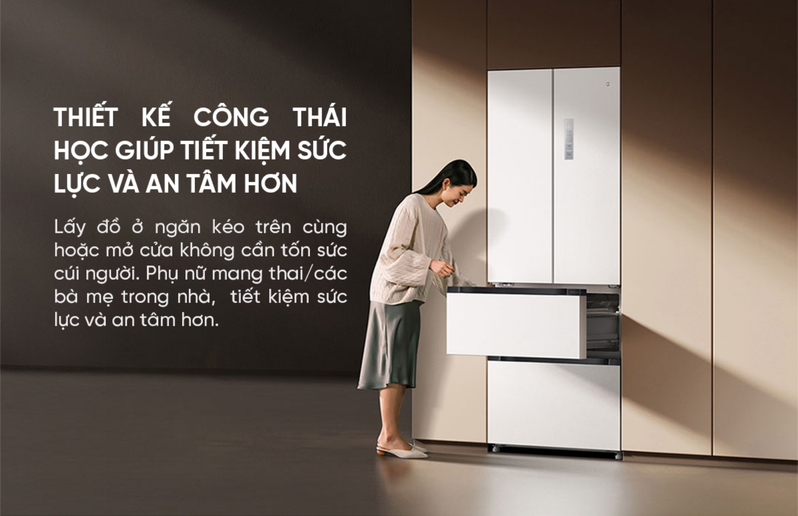 Tủ lạnh Xiaomi Mijia 508L kiểu Pháp, thiết kế siêu mỏng