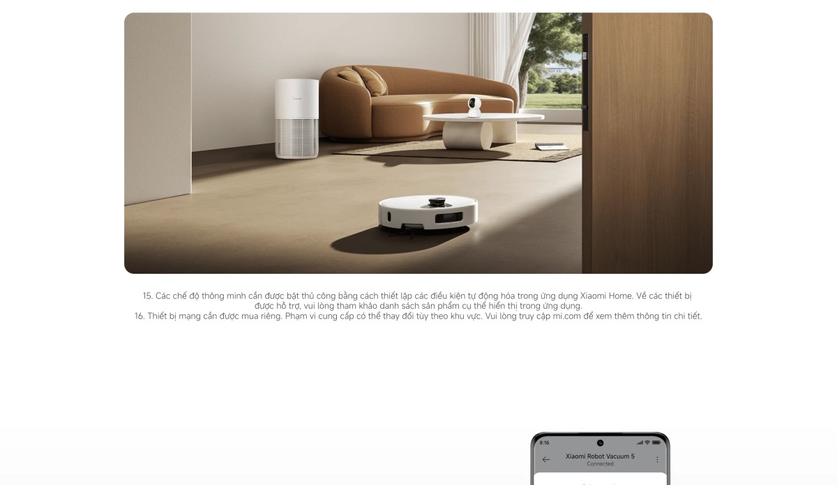 Robot hút bụi Xiaomi Robot Vacuum 5