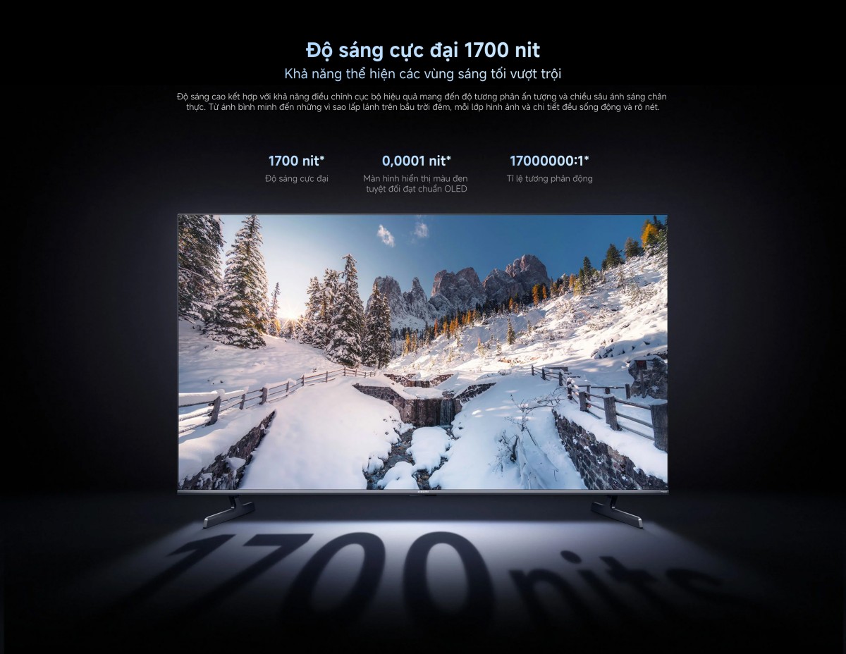 Tivi Xiaomi S Pro Mini LED 55 2026 - Bản Quốc Tế - 4K/144Hz - 3GB/32GB