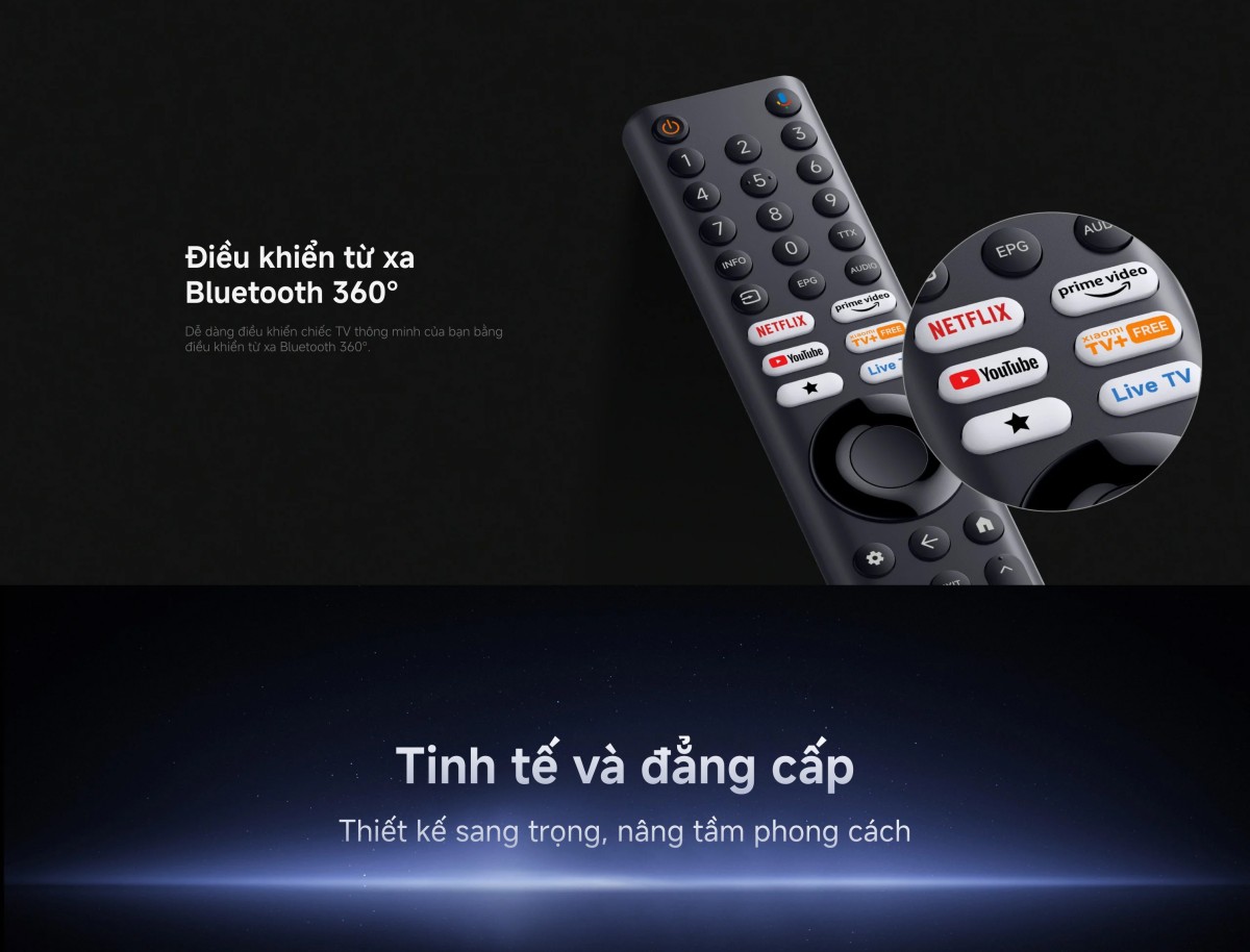 Tivi Xiaomi S Pro Mini LED 65 Inch 2026 - Bản Quốc Tế - 4K/144Hz - 3GB/32GB
