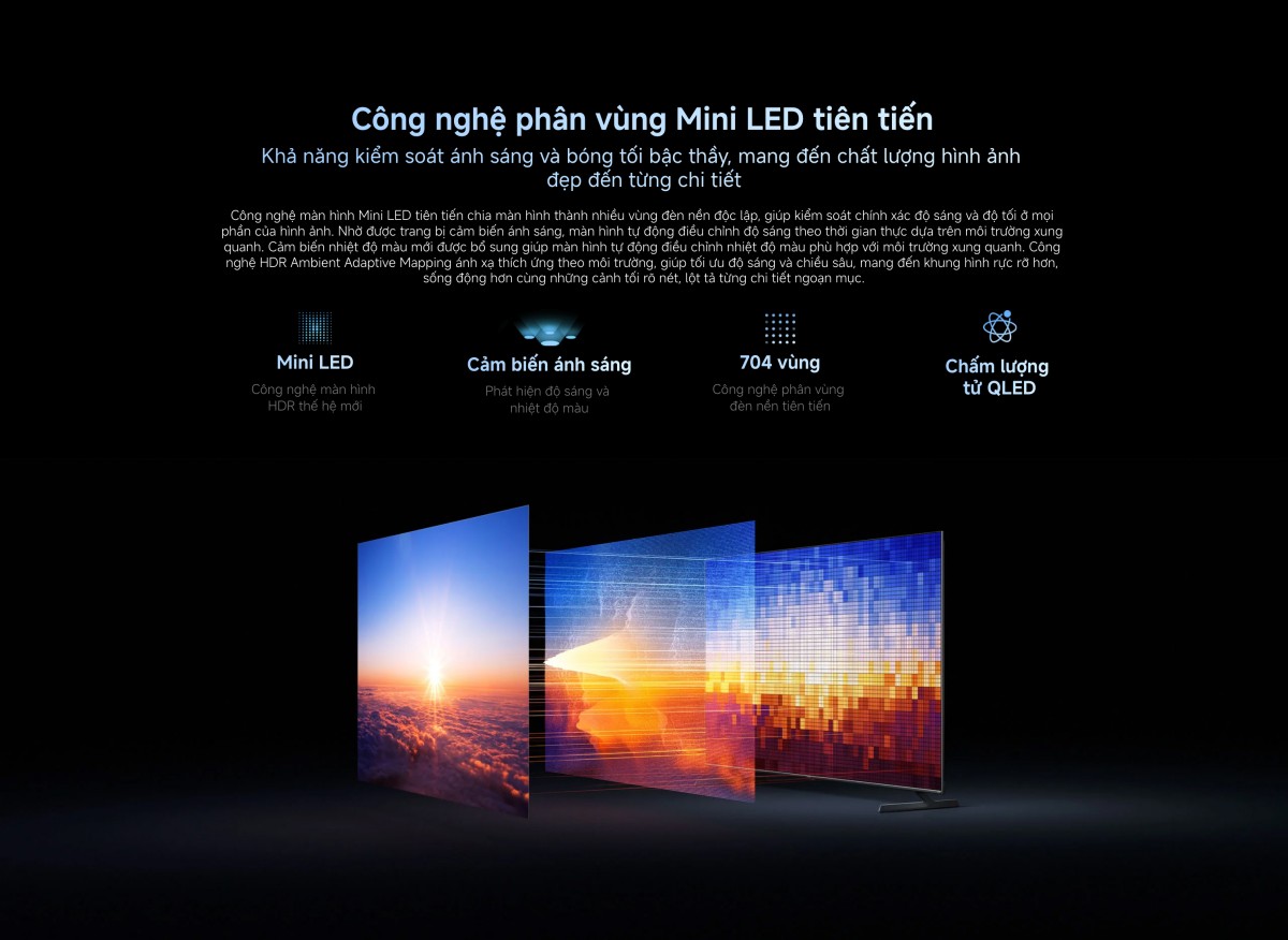 Tivi Xiaomi S Pro Mini LED 75 Inch 2026 - Bản Quốc Tế - 4K/144Hz - 3GB/32GB
