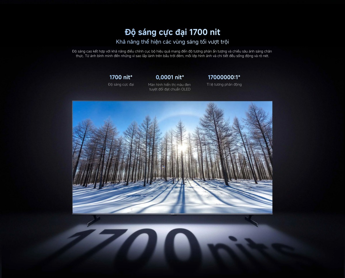 Tivi Xiaomi S Pro Mini LED 75 Inch 2026 - Bản Quốc Tế - 4K/144Hz - 3GB/32GB