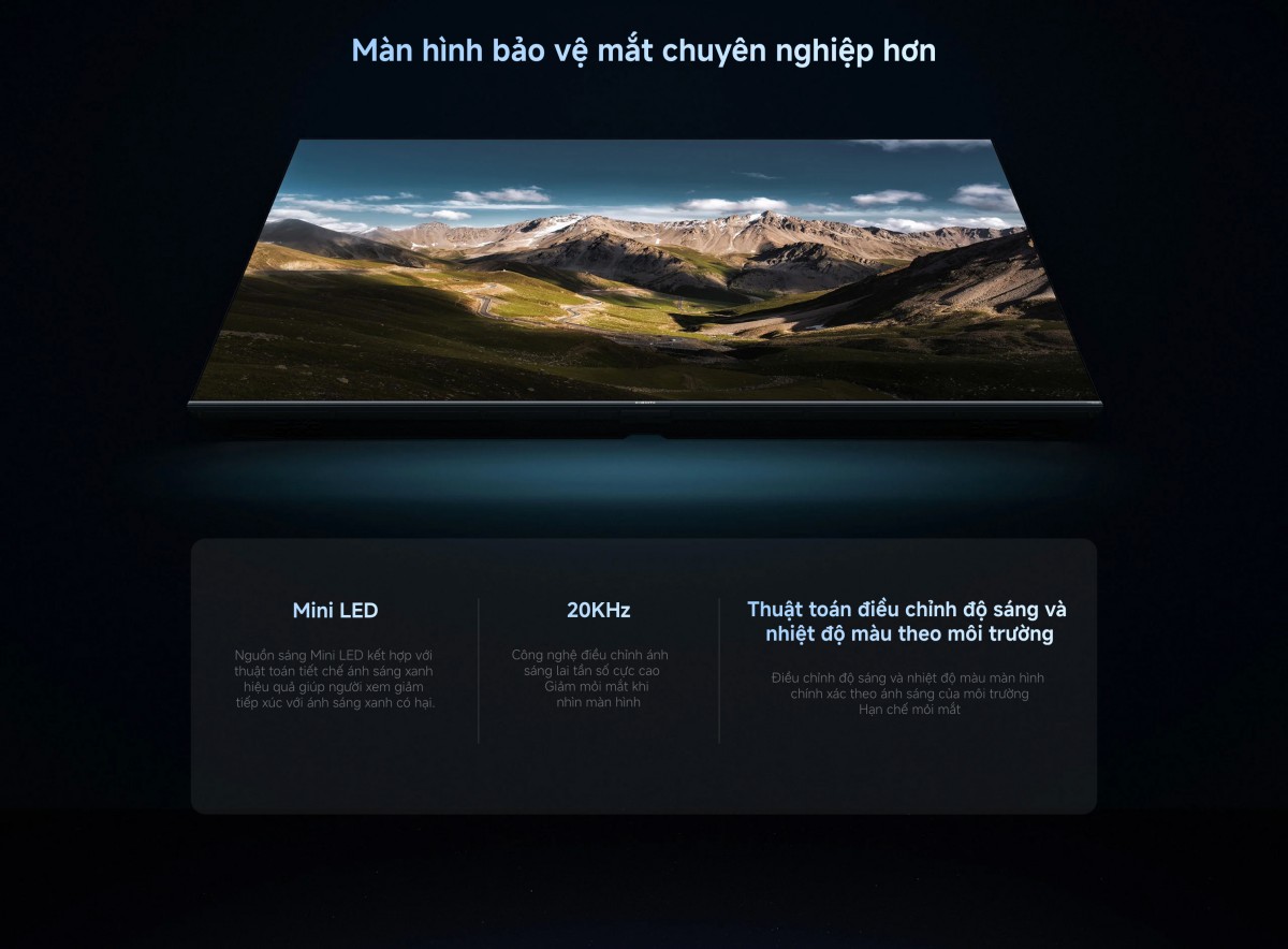 Tivi Xiaomi S Pro Mini LED 55 2026 - Bản Quốc Tế - 4K/144Hz - 3GB/32GB